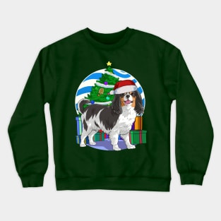 Cavalier King Charles Spaniel Cute Santa Christmas Gift Crewneck Sweatshirt